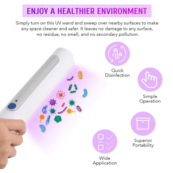 Handheld UVC Light Sanitizer Wand, - Picture 6 of 8